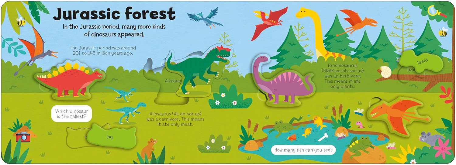 Let's Learn & Play!: Dinosaurs Board Book - Image 5